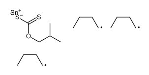 O-(2-methylpropyl) tributylstannylsulfanylmethanethioate Structure