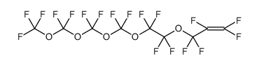 1-Propene, 1,1,2,3,3-pentafluoro-3-[(1,1,2,2,4,4,6,6,8,8,10,10,10-tridecafluoro-3,5,7,9-tetraoxadec-1-yl)oxy] Structure