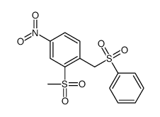 1-(benzenesulfonylmethyl)-2-methylsulfonyl-4-nitrobenzene结构式