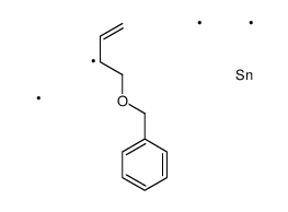 trimethyl(1-phenylmethoxybut-3-en-2-yl)stannane Structure