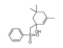 1-(benzenesulfonylmethyl)-3,5,5-trimethylcyclohex-2-en-1-ol结构式