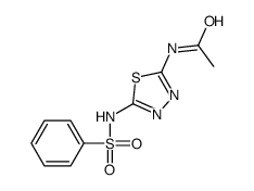 N-[5-(benzenesulfonamido)-1,3,4-thiadiazol-2-yl]acetamide Structure
