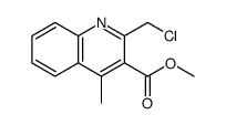 4-甲基-2-氯甲基喹啉-3-羧酸甲酯盐酸盐结构式