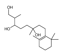 2,6-dimethyl-8-(2,6,6-trimethylcyclohexen-1-yl)octane-1,3,6-triol Structure