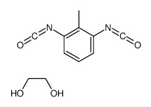 1,2-乙二醇与1,3-二异氰酸甲苯的聚合物结构式
