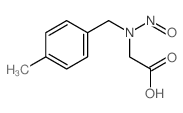 Acetic acid,2-[[(4-methylphenyl)methyl]nitrosoamino]-结构式