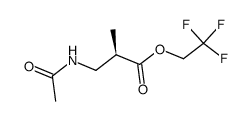 (R)-3-Acetylamino-2-methyl-propionic acid 2,2,2-trifluoro-ethyl ester Structure