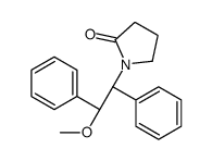 1-[(1S,2R)-2-methoxy-1,2-diphenylethyl]pyrrolidin-2-one结构式