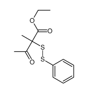 ethyl 2-methyl-3-oxo-2-(phenyldisulfanyl)butanoate Structure
