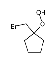 Hydroperoxide, 1-(bromomethyl)cyclopentyl (9CI) Structure