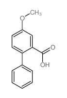 4-甲氧基-[1,1-联苯]-2-羧酸结构式