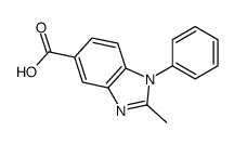 2-甲基-1-苯基-1H-苯并咪唑-5-羧酸结构式