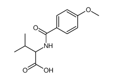 2-(4-甲氧基苯甲酰基氨基)-3-甲基丁酸结构式