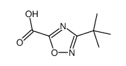3-(叔丁基)-1,2,4-噁二唑-5-羧酸结构式