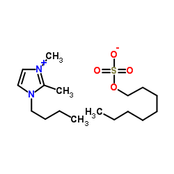1-丁基-2,3-二甲基咪唑辛磺酸盐结构式