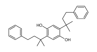 2,5-bis(2-methyl-4-phenylbutan-2-yl)benzene-1,4-diol结构式