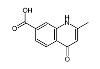 4-羟基-2-甲基喹啉-7-羧酸结构式