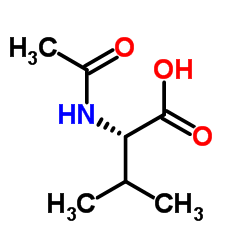N-乙酰-L-缬氨酸结构式