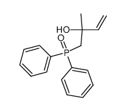 1-diphenylphosphinoyl-2-methylbut-3-en-2-ol Structure