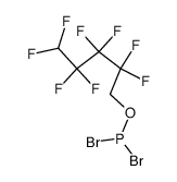 1H,1H,5H-octafluoropentyl phosphorodibromidite Structure