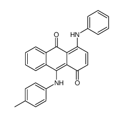 4-Phenylamino-9-p-tolylamino-anthracene-1,10-dione Structure