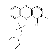 10-(3-Diethylamino-2,2-dimethyl-propyl)-3-methyl-3,10-dihydro-9-thia-2,3,10-triaza-anthracen-4-one Structure