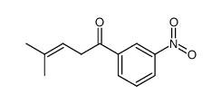 1-(m-nitrophenyl)-4-methyl-3-penten-1-one Structure