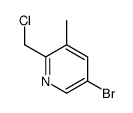 5-bromo-2-(chloromethyl)-3-methylpyridine Structure
