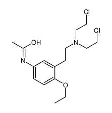 N-[3-[2-[bis(2-chloroethyl)amino]ethyl]-4-ethoxyphenyl]acetamide Structure