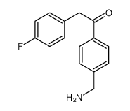 1-[4-(Aminomethyl)phenyl]-2-(4-fluorophenyl)ethanone Structure