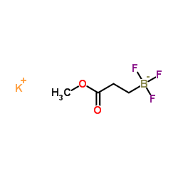 Potassium 3-trifluoroboratopropionate methyl ester structure