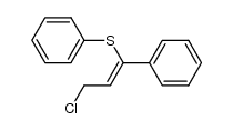 3-chloro-1-phenyl-1-phenylthio-1-propene Structure