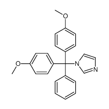 1-[bis(4-methoxyphenyl)-phenylmethyl]imidazole结构式