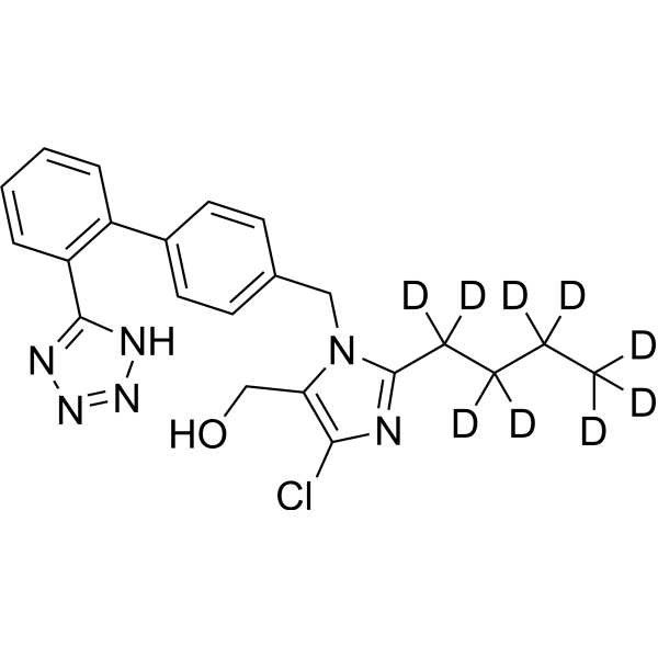 氯沙坦-d9结构式