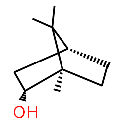 (1R,4R)-1,7,7-Trimethylbicyclo[2.2.1]heptan-2α-ol结构式
