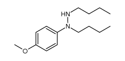 1,2-dibutyl-1-(4-methoxyphenyl)hydrazine结构式