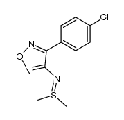 3-(4-chlorophenyl)-4-dimethylsulfiliminofurazan Structure