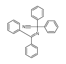 2-(benzhydrylideneamino)-2,2-diphenylacetonitrile结构式