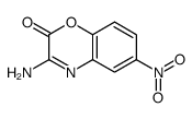 3-amino-6-nitro-1,4-benzoxazin-2-one结构式