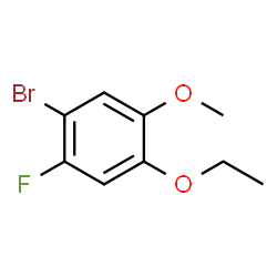 1-Bromo-4-ethoxy-2-fluoro-5-methoxybenzene结构式