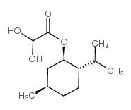 2,2-二羟基醋酸-(1R,2S,5R)-2-异丙基-5-甲基环己酯结构式