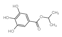 Benzoic acid,3,4,5-trihydroxy-, 1-methylethyl ester Structure