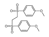 1-methoxy-4-[2-(4-methoxyphenyl)sulfonylethylsulfonyl]benzene结构式