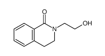 3,4-Dihydro-2-(2-hydroxyethyl)-1(2H)-isochinolinon结构式