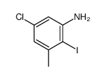 5-氯-2-碘-3-甲基苯胺结构式