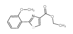 2-(2-甲氧基苯基)-噻唑-4-羧酸乙酯结构式