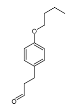 Benzenepropanal, 4-butoxy- structure