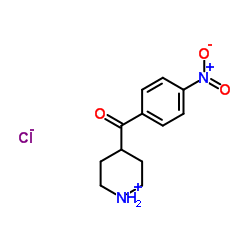 4-(4-Nitrobenzoyl)piperidinium chloride Structure