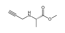 L-Alanine, N-2-propynyl-, methyl ester (9CI)结构式