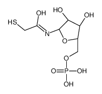 [(2R,3S,4R,5R)-3,4-dihydroxy-5-[(2-sulfanylacetyl)amino]oxolan-2-yl]methyl dihydrogen phosphate Structure